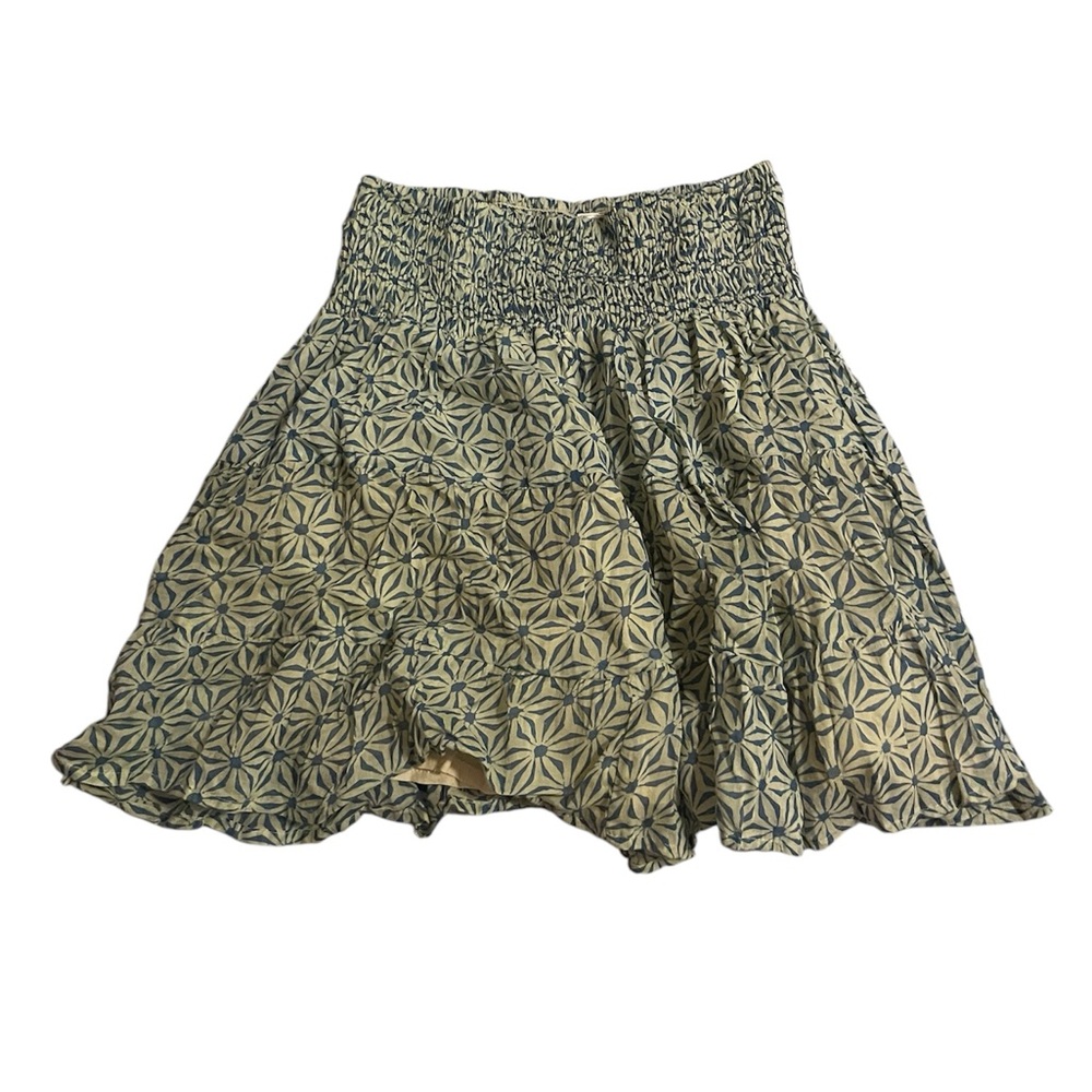 Blue/green floral skirt